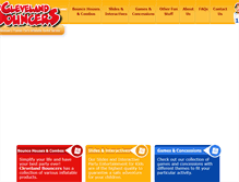 Tablet Screenshot of clevelandbouncers.com